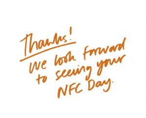 NFC thanks message